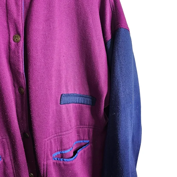 Vintage Reversible Cabin Creek Fleece/Satin Jacket. Perfect Condition! - Picture 4 of 8